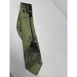 CYBEROPTIX Tie Lab Men's Hand Printed Tie Transformer Lineman Power